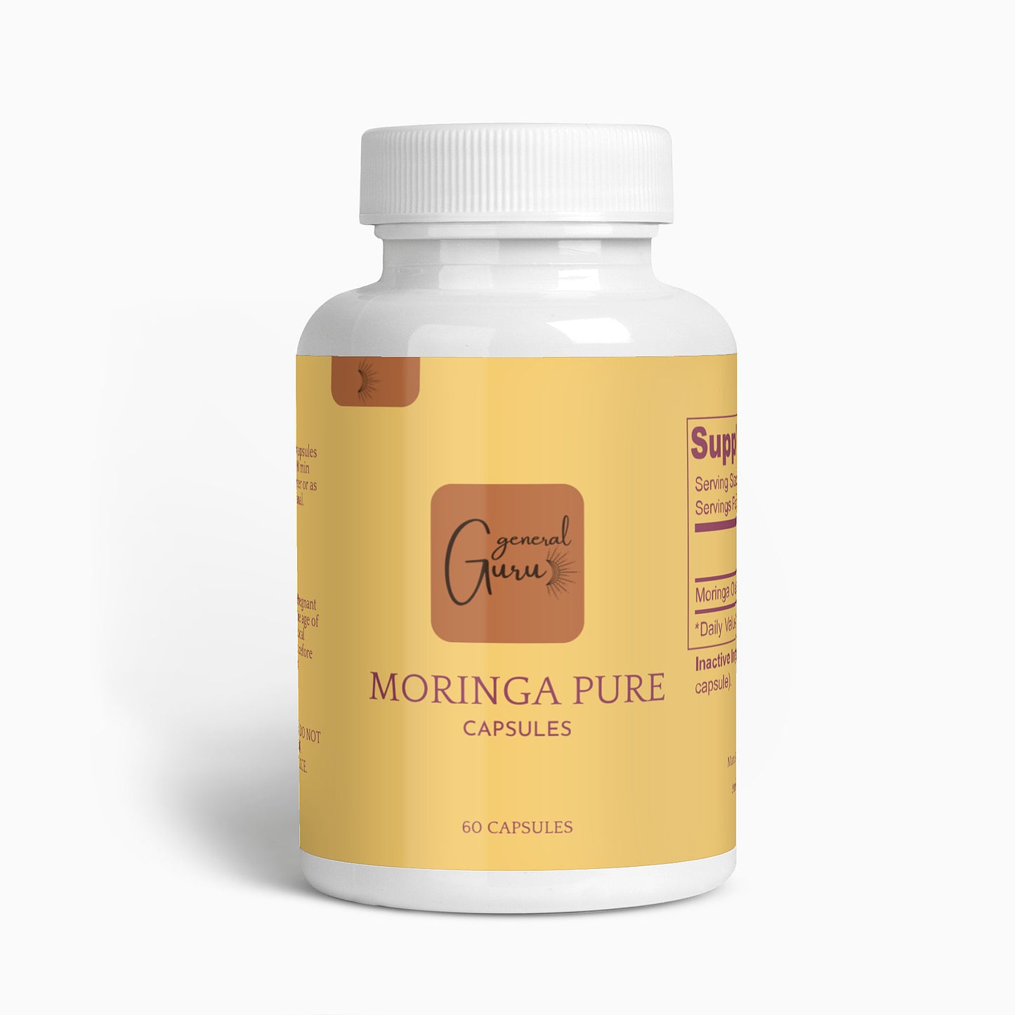 Energize with Nature's Green Power - Immerse yourself in the vitality of our Moringa Pure supplement. Experience natural energy support and overall wellness with each capsule.