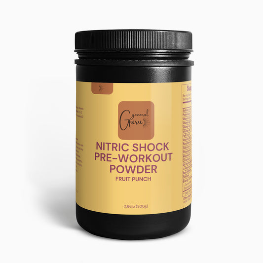 Energize Your Workout - Immerse yourself in the punch of our Nitric Shock Pre-Workout Powder in Fruit Punch flavor. Experience a burst of energy and focus for your workout.